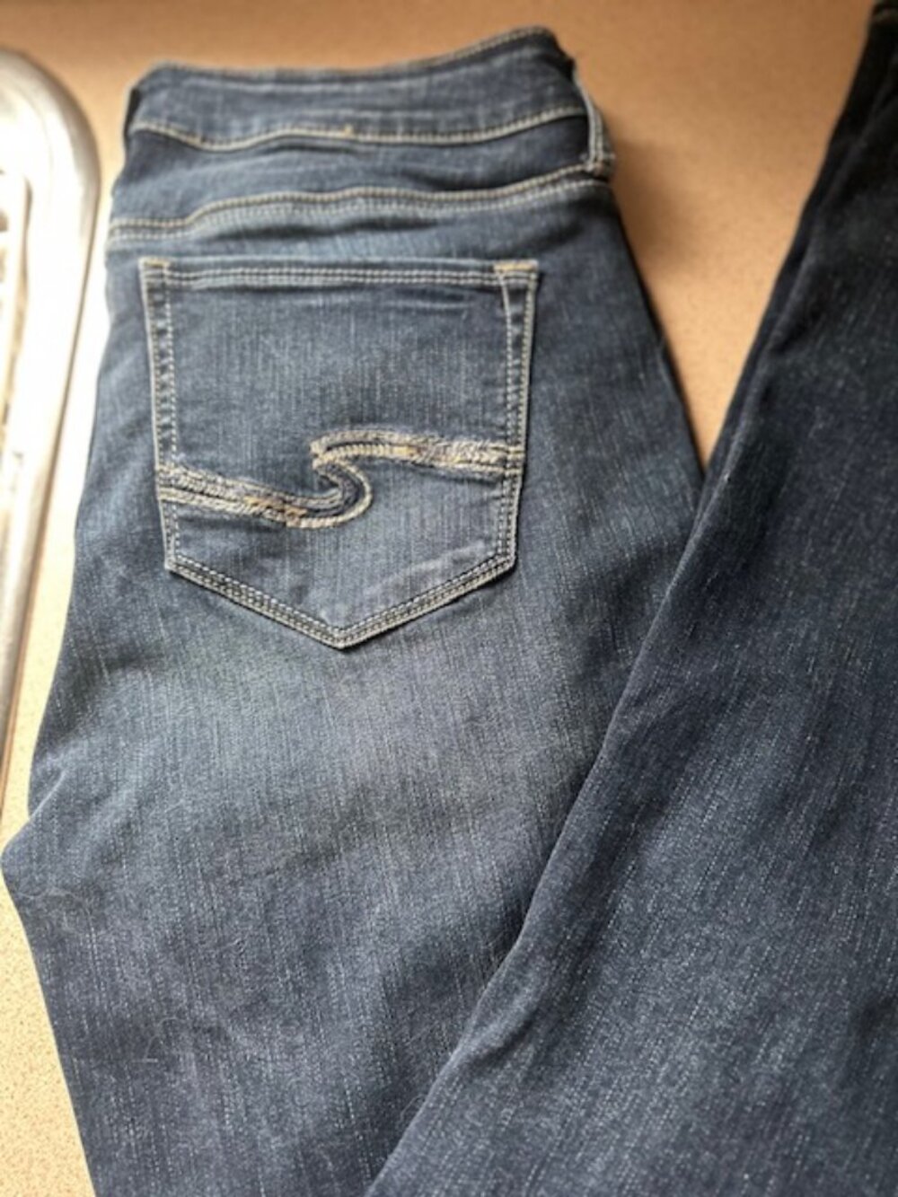 Ladies Silver Brand Denim